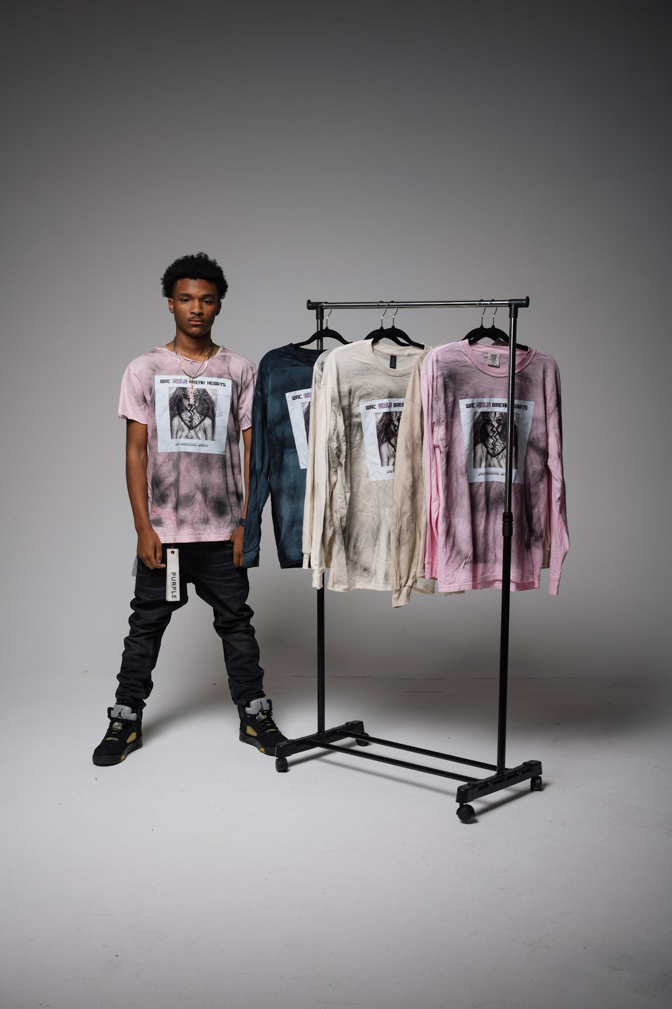 Wac Girls Break Hearts Distressed Shirt